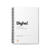 Load image into Gallery viewer, &quot;Dighe&quot; Spiral Notebook - Ruled Line (Extra Europe orders only)
