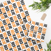 Load image into Gallery viewer, &quot;Ara cio`- black&amp;orange&quot; Wrapping Paper
