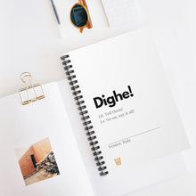 Load image into Gallery viewer, &quot;Dighe&quot; Spiral Notebook - Ruled Line (Extra Europe orders only)
