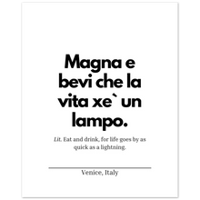 Carica l&#39;immagine nel visualizzatore di Gallery, &quot;Magna e bevi&quot; Premium Matte Paper Poster
