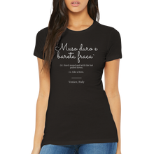 Load image into Gallery viewer, &quot;Muso duro&quot; Premium Womens Crewneck T-shirt
