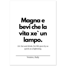 Carica l&#39;immagine nel visualizzatore di Gallery, &quot;Magna e bevi&quot; Premium Matte Paper Poster
