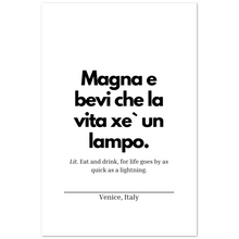 Carica l&#39;immagine nel visualizzatore di Gallery, &quot;Magna e bevi&quot; Premium Matte Paper Poster
